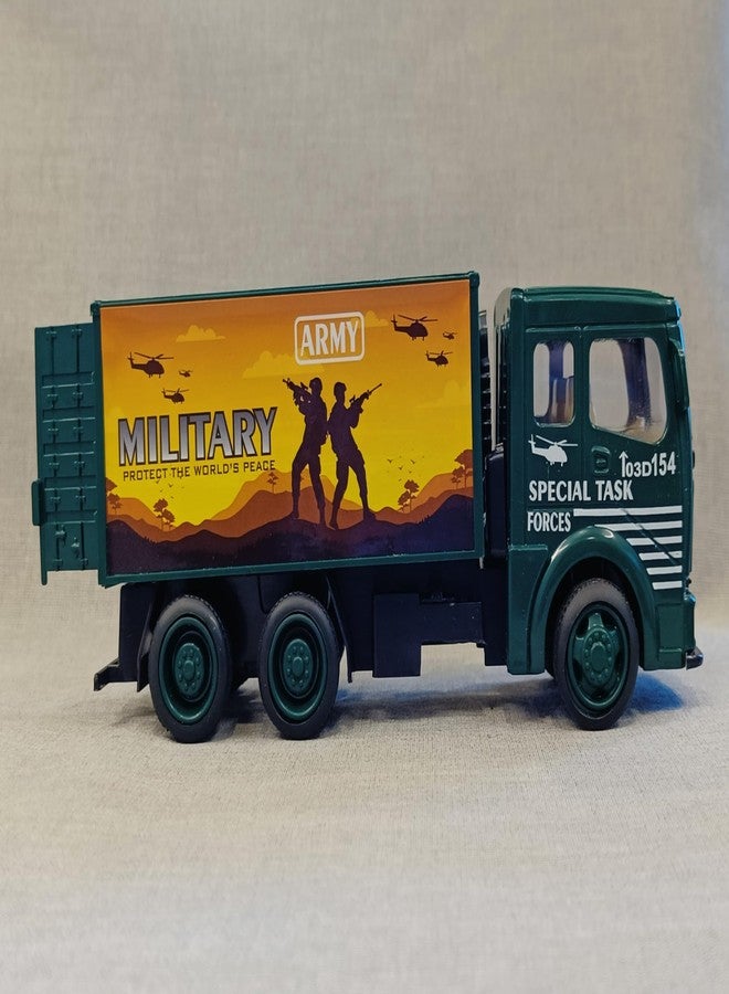 Stylbase Kids' Vehicle Toy | Friction-Powered Wheel Truck Scale Model Mini Auto Toy Truck | Boys and Girls Ages 1-5 (Military TRCK) - Image 5